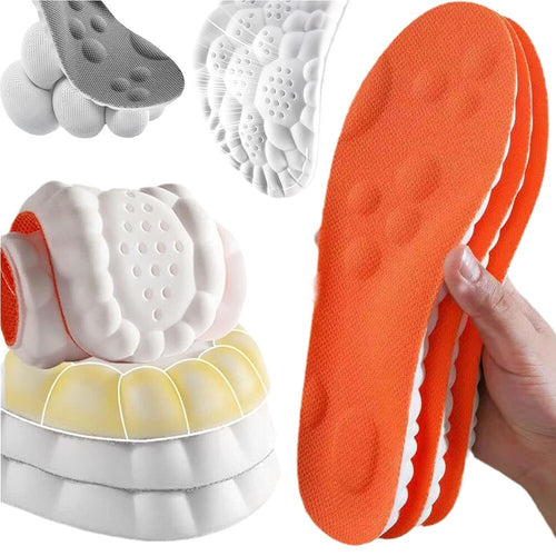 4D Massage Sports Insoles for Men and Women - Absorbing Cushion,Comfor